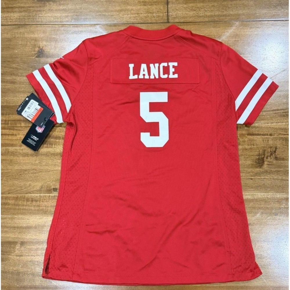 Trey Lance #5 San Francisco 49ers NIKE Football Jersey Women's Size Large NWT - Picture 4 of 10